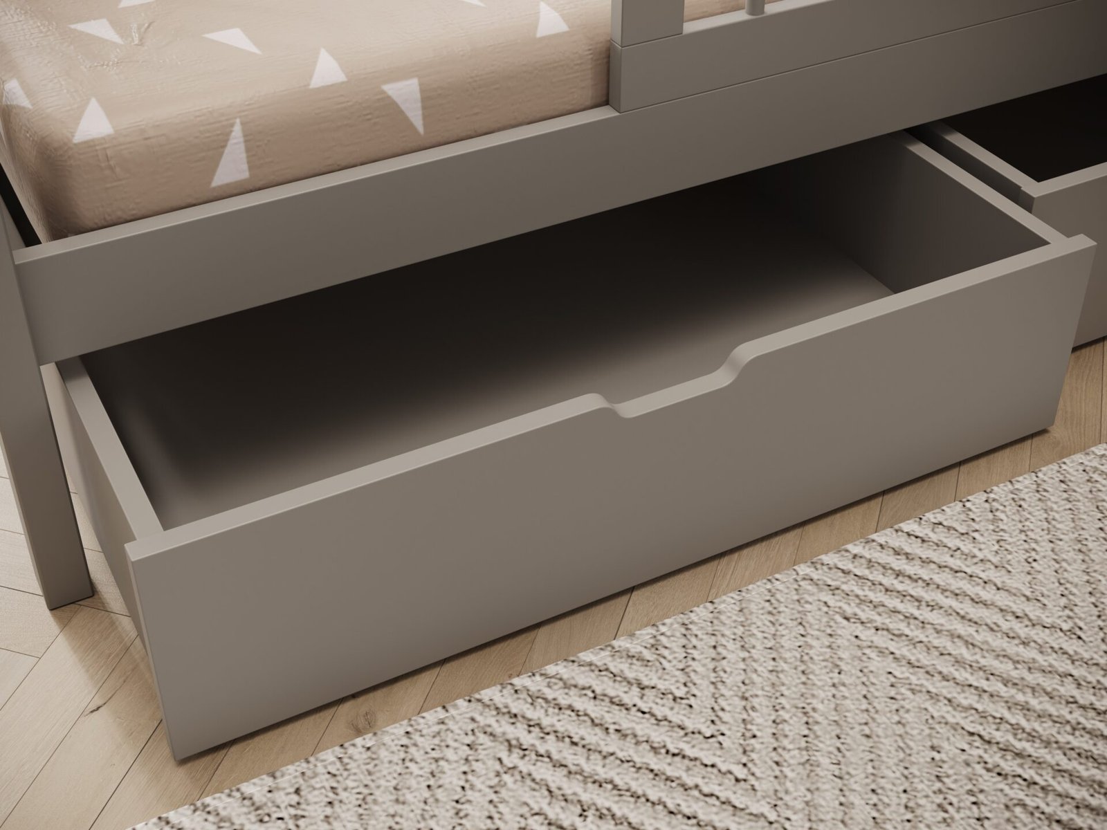 Galicia House bed with mattress, gray, ADRK - Image 3