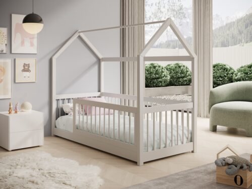 Beautiful house bed, white, ADRK