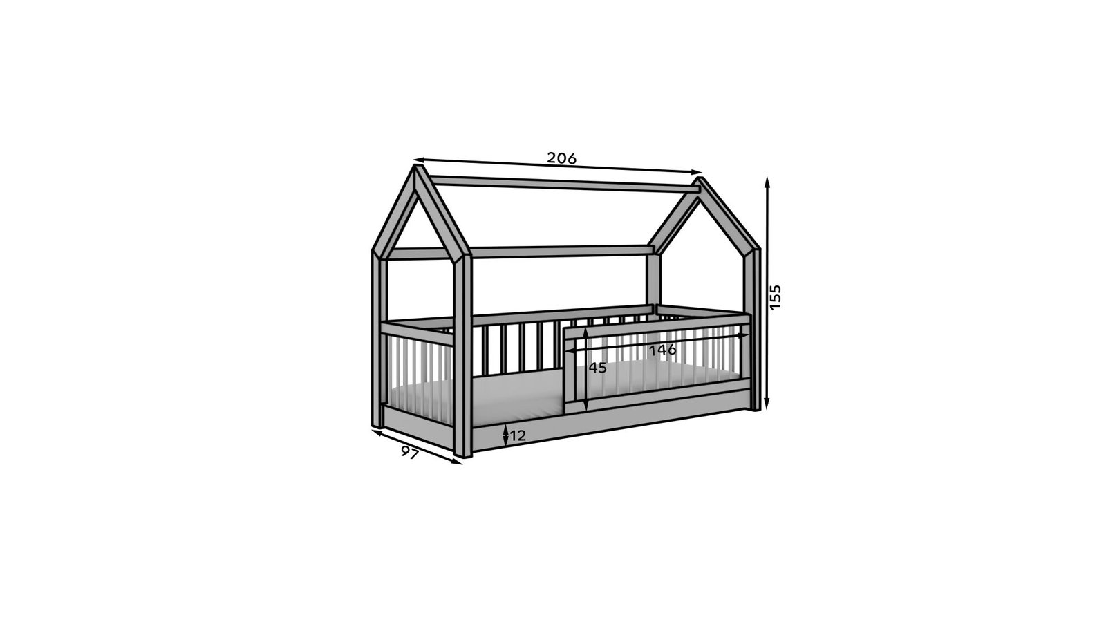 Beautiful Pine Cottage bed ADRK - Image 4