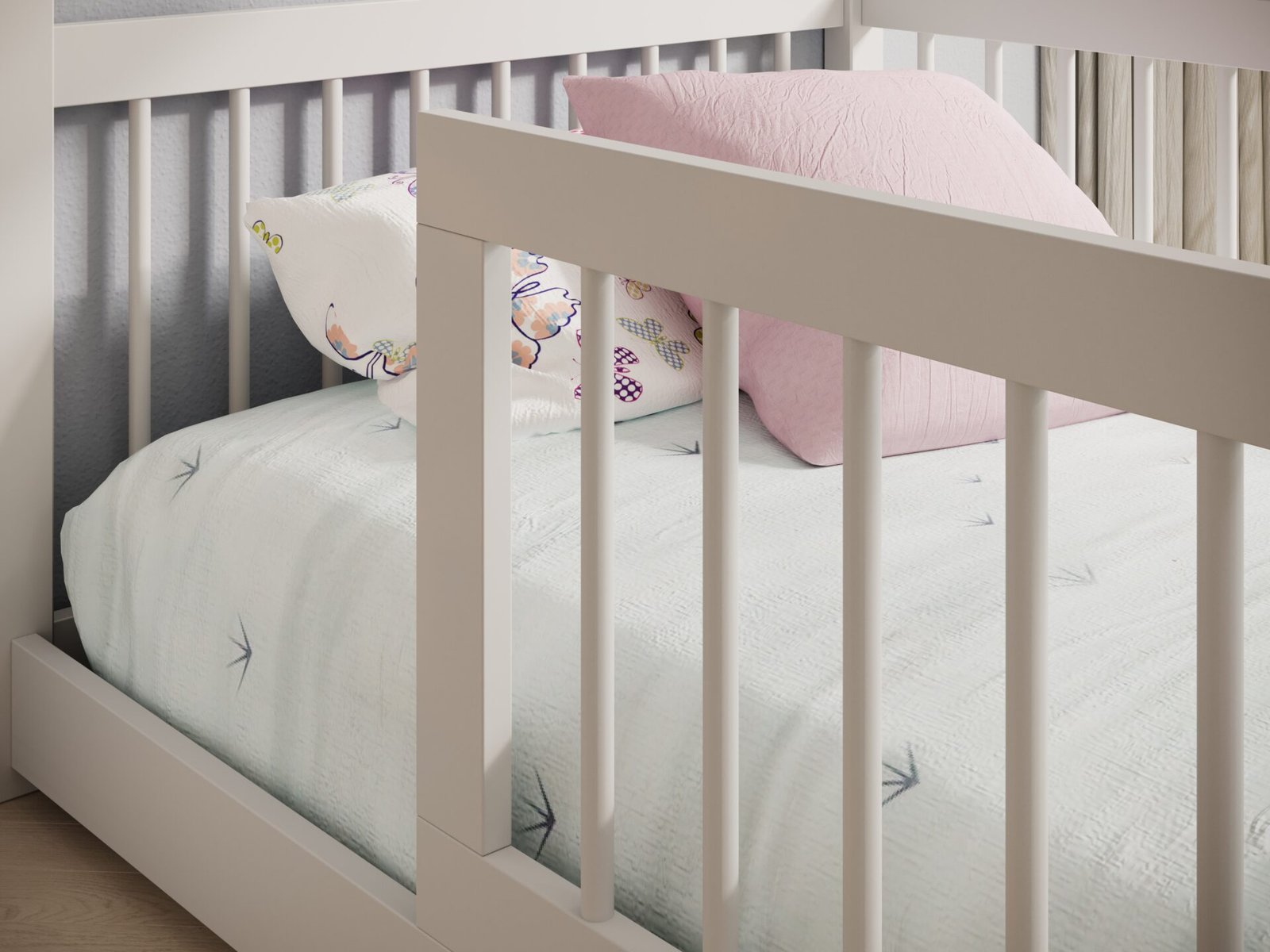 Graja House bed with mattress, white, ADRK - Image 3