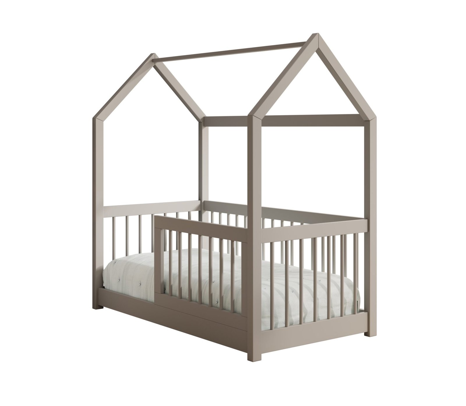 Graja House bed with mattress, gray, ADRK