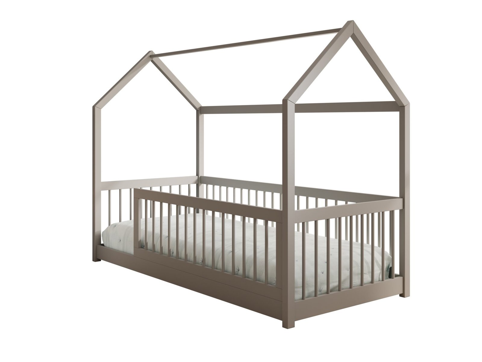 Graja House bed with mattress, gray, ADRK