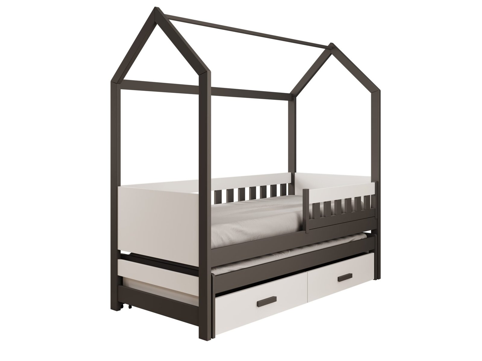 Jasper Cottage bed with graphite/white ADRK mattress
