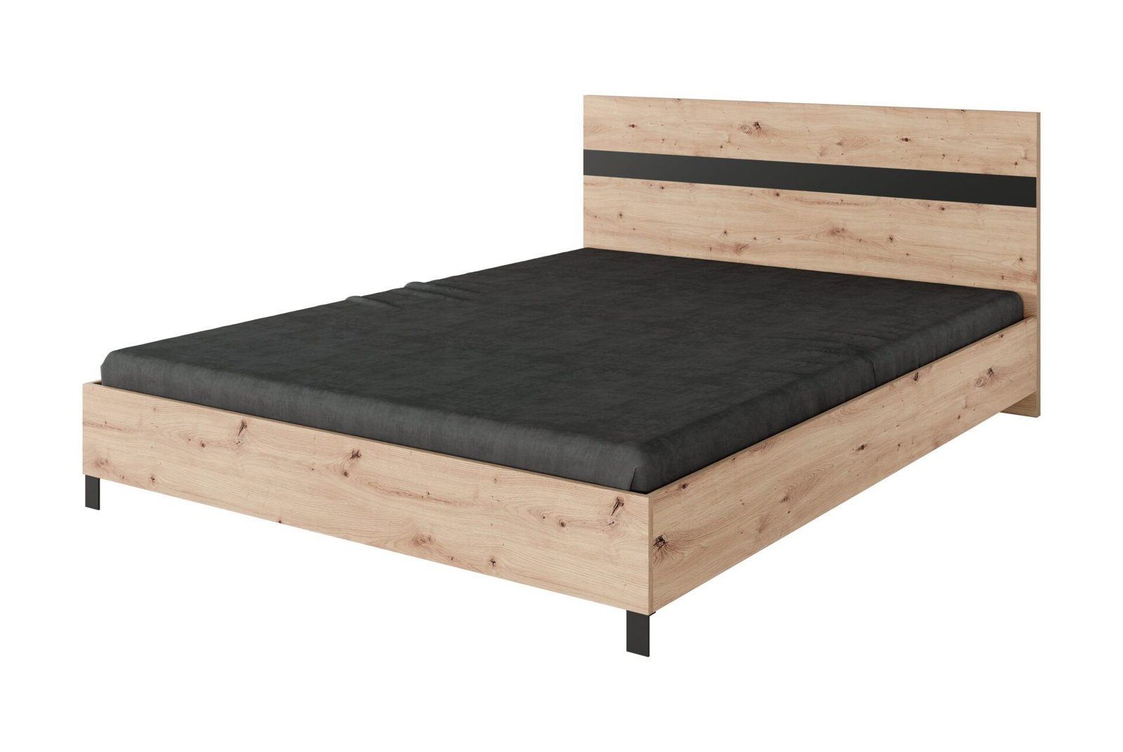 Double bed with frame MALEN Artisan ADRK