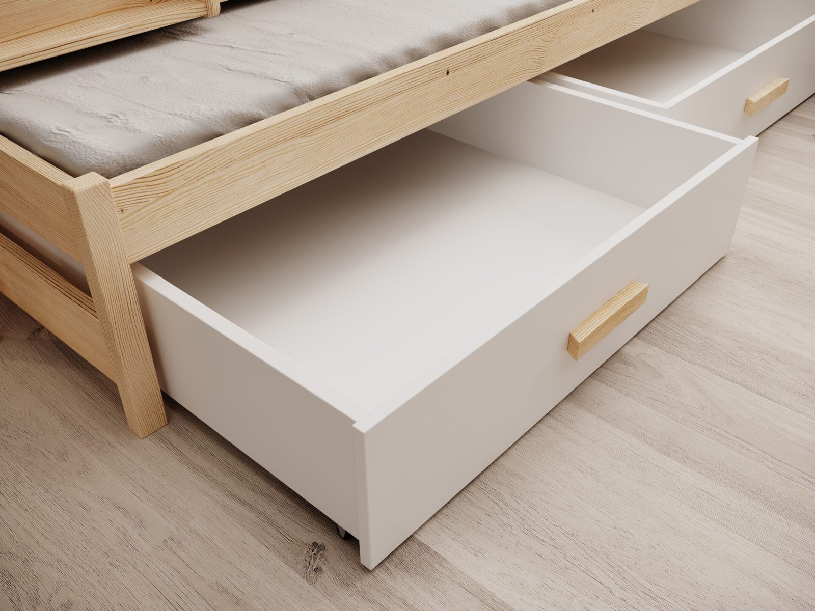 Leia 3-person children's bed 180x80 white/pine ADRK - Image 3