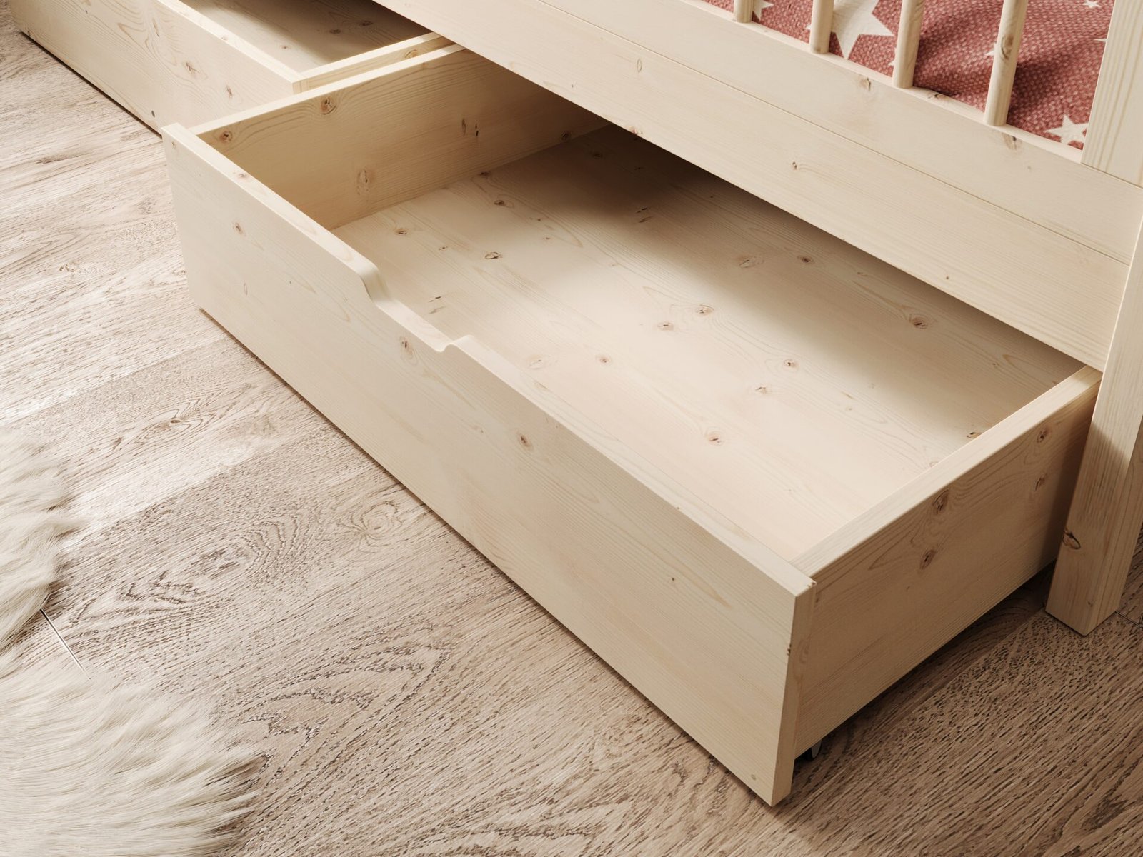 Children's bed "Flora" with pine and ADRK mattress - Image 3