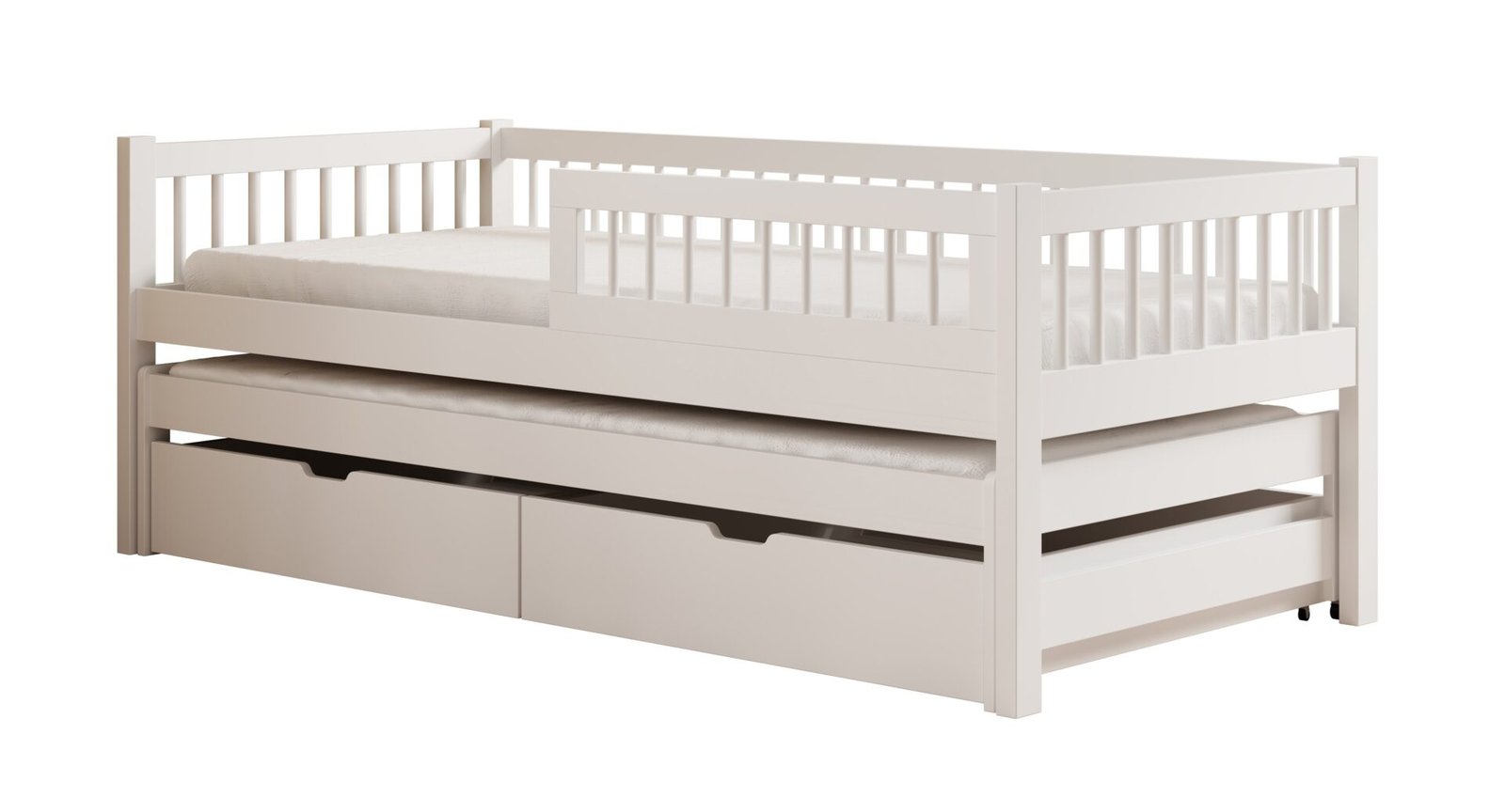 Orio children's bed with mattress, white, ADRK