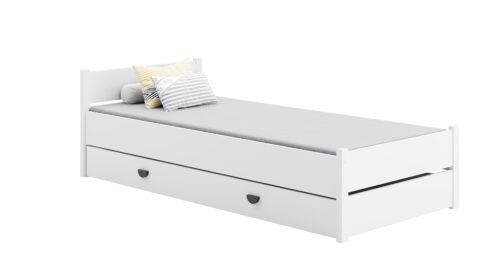MARCELLO white ADRK children’s bed with mattress and drawer