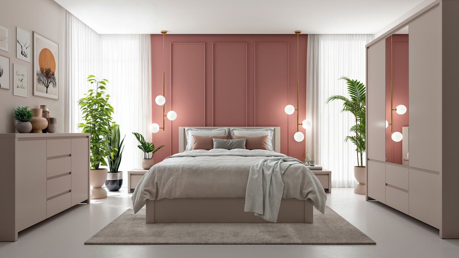KASPIAN bed 160 cm cashmere