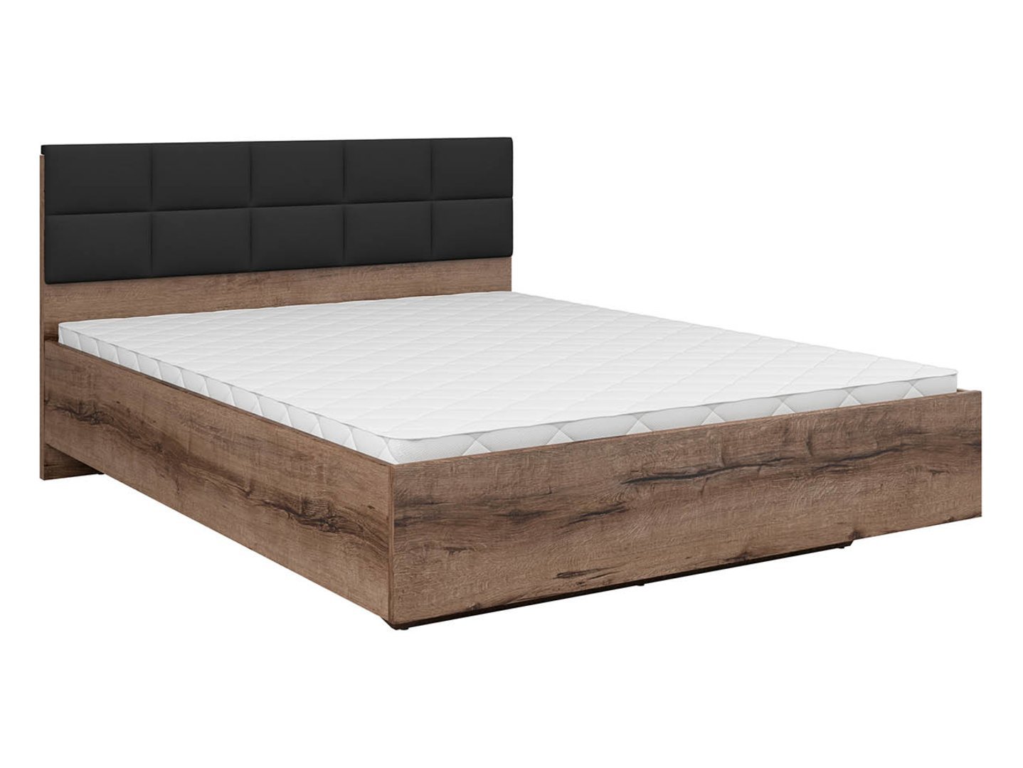 Kassel bed with frame and storage box, 180x200 cm, monastery oak - Image 2