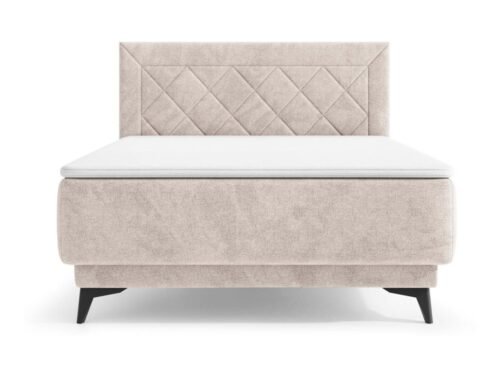Zalea Neve 03 beige continental bed 120 cm with storage box
