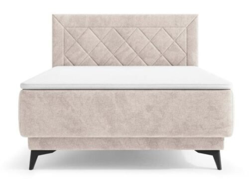 Zalea Neve 03 beige continental bed 160 cm with storage box