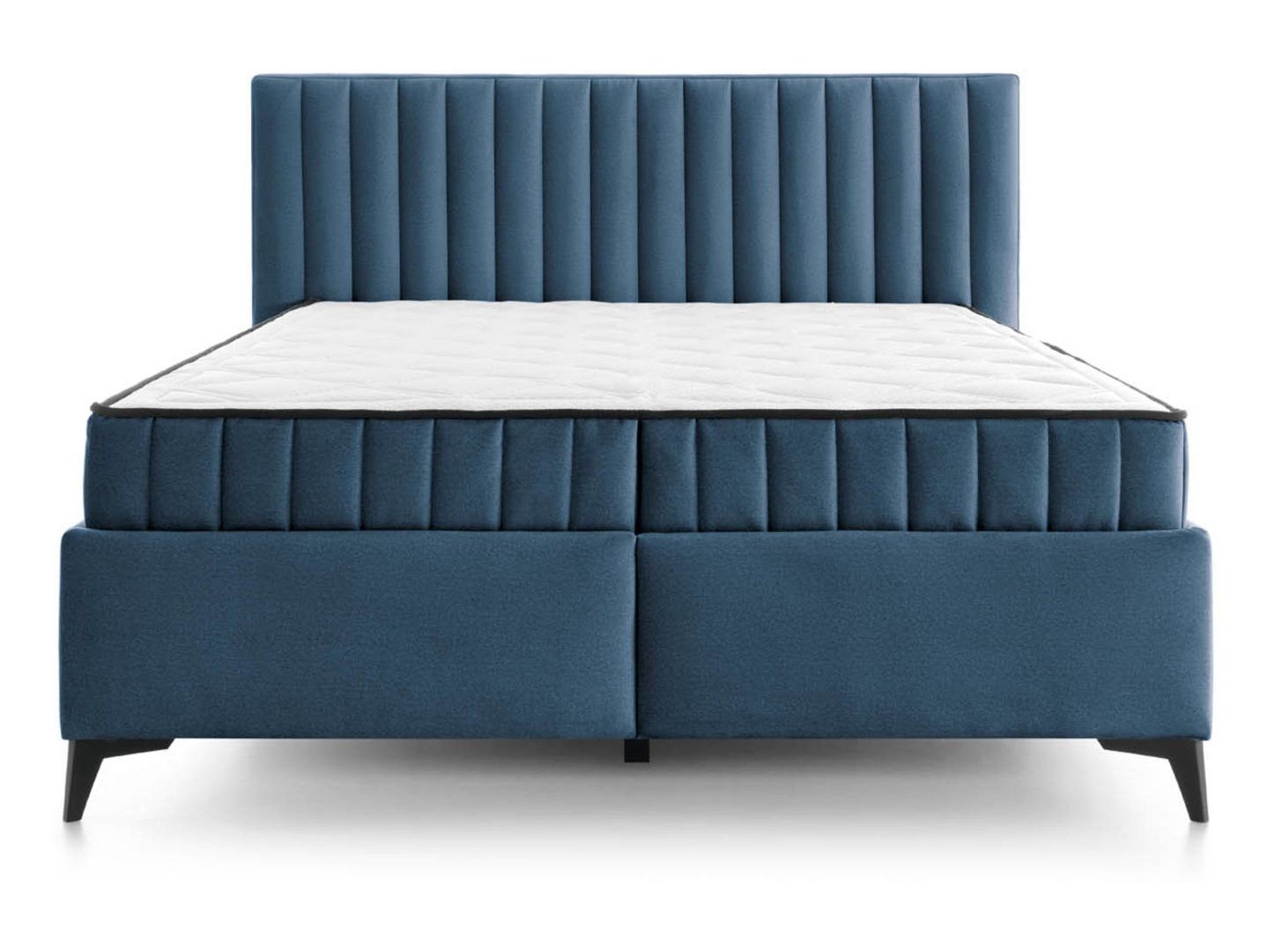 JOY continental bed 160x200 with two blue containers - Image 5
