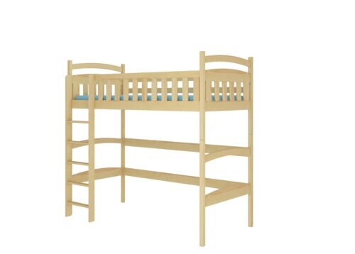 Bunk bed with mattress MIAGO 200×90 pine ADRK