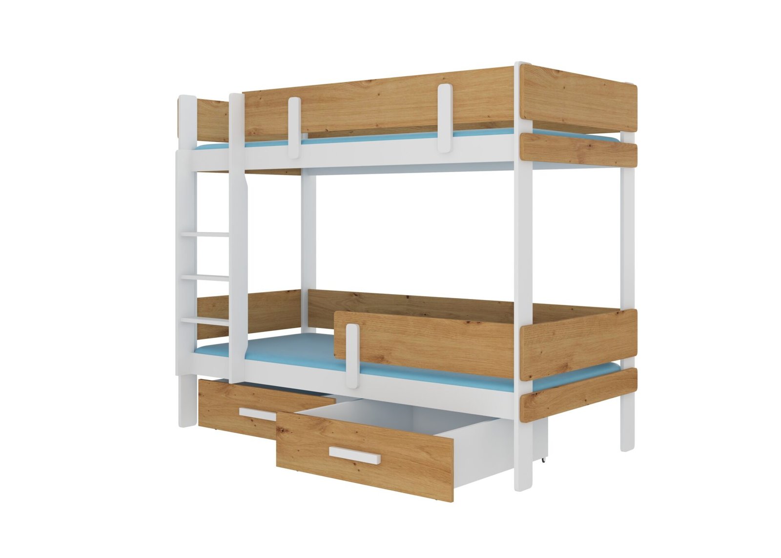 ETIONA bunk bed, 200x90, white/artisan, ADRK