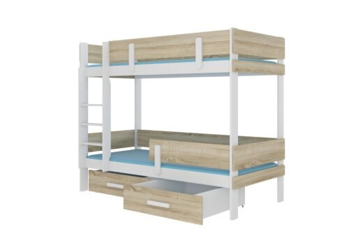 ETIONA Double bunk bed 200×90 white/Sonoma ADRK