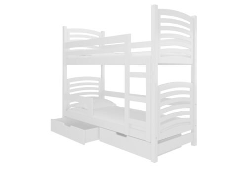 Bunk bed with mattresses OSUNA, white, ADRK