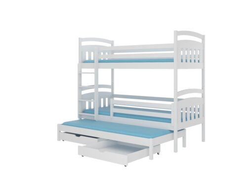 ALDO triple bunk bed 200×90 white ADRK