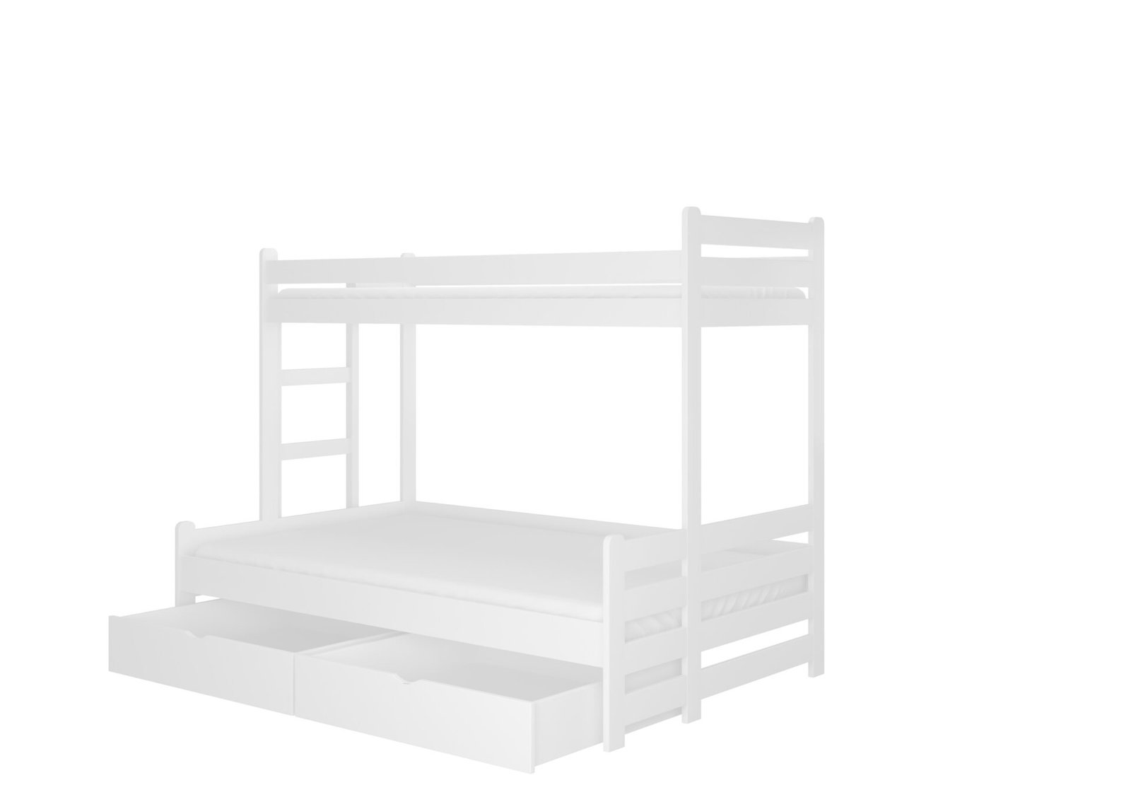 BENITO triple bunk bed 200x80 white ADRK