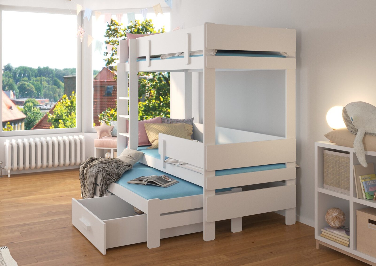ETAPO triple bunk bed 200x90 alder/gray ADRK - Image 4