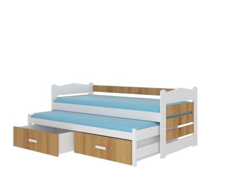 TIARRO double bed 200×90 white/artisan ADRK