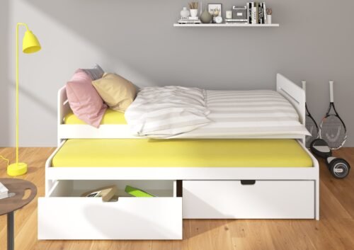 TOMI double bed 180×80 alder ADRK