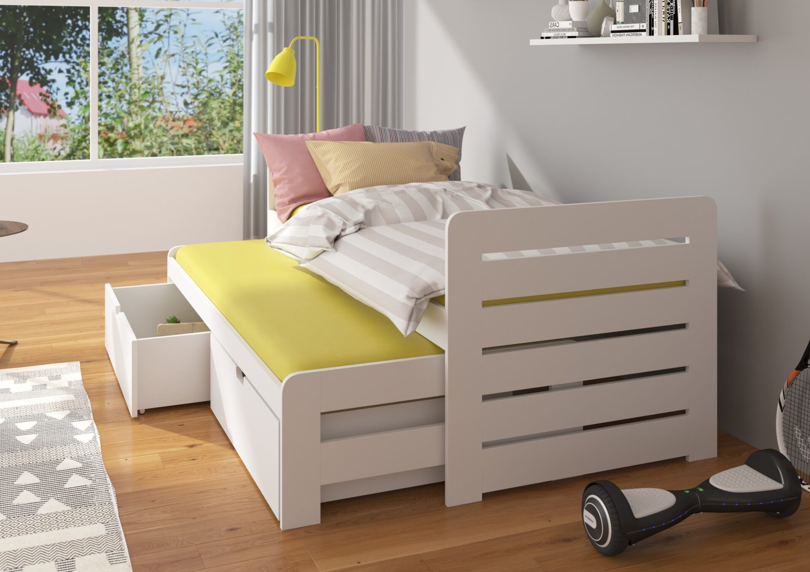 TOMI double bed 200x90 alder ADRK - Image 4