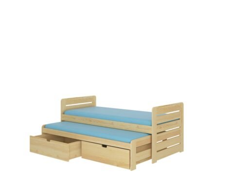 TOMI double bed 200×90 natural pine ADRK