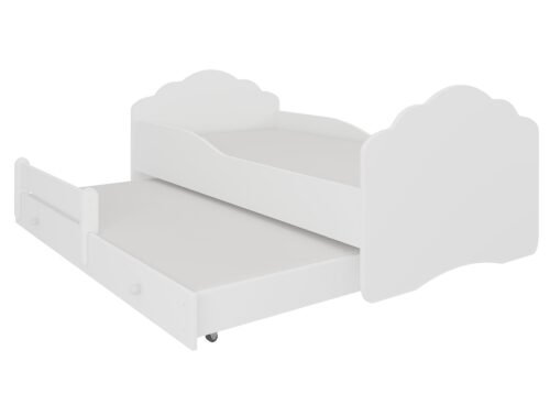 Double bed with mattresses CASIMO II 160×80 white ADRK