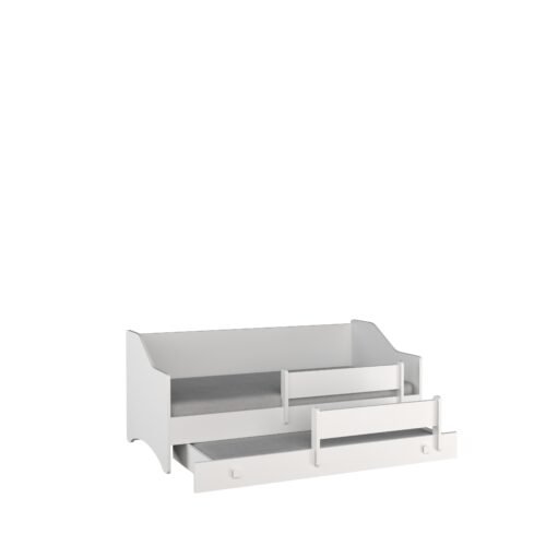 Double bed with mattresses NAOMI II 160×80 white ADRK
