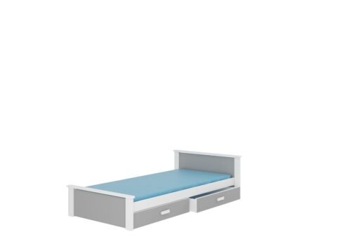 ALDEX 200×90 mattress-bed white/light gray ADRK