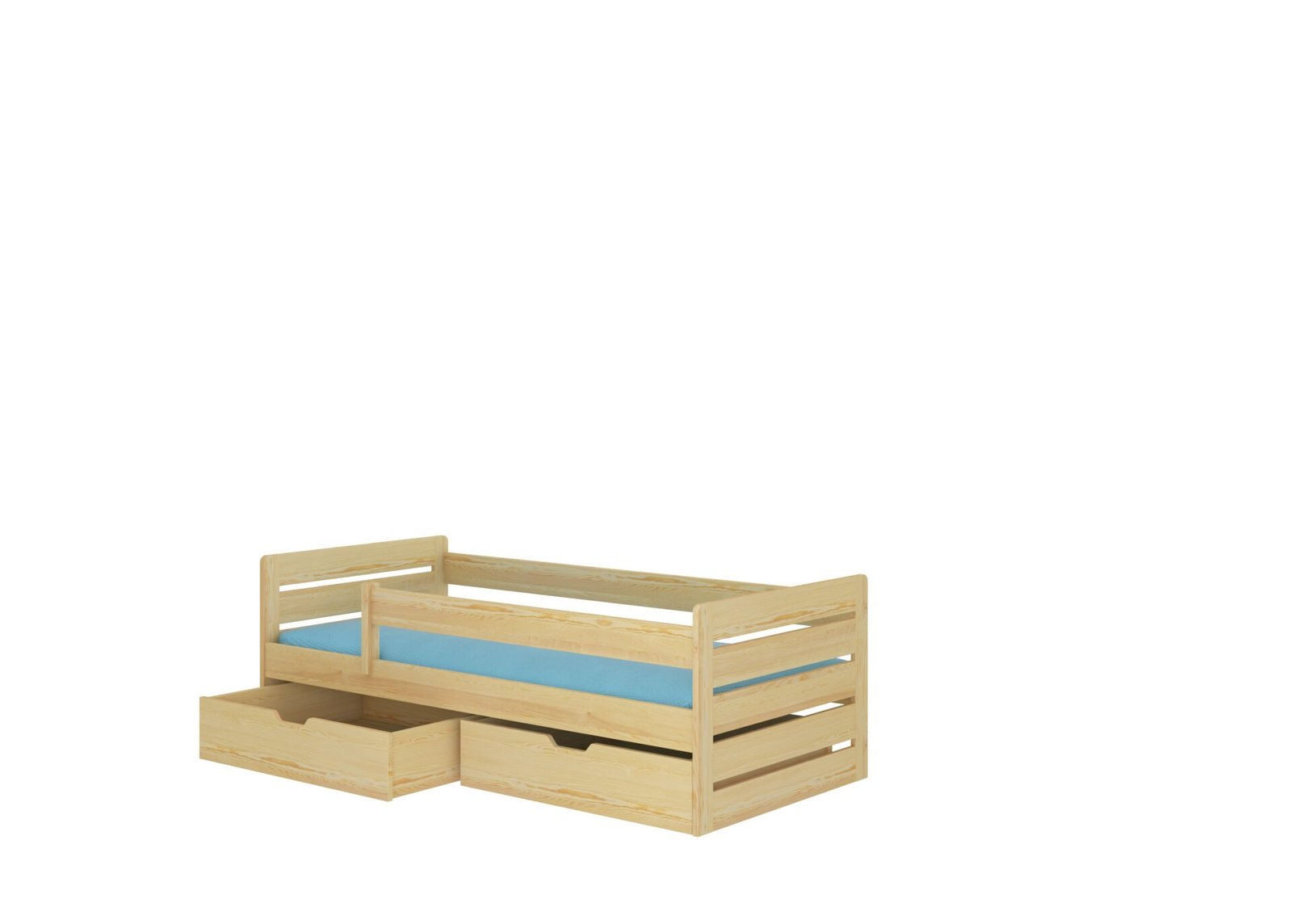 Bed with mattress BEMMA 180x80 Natural pine ADRK