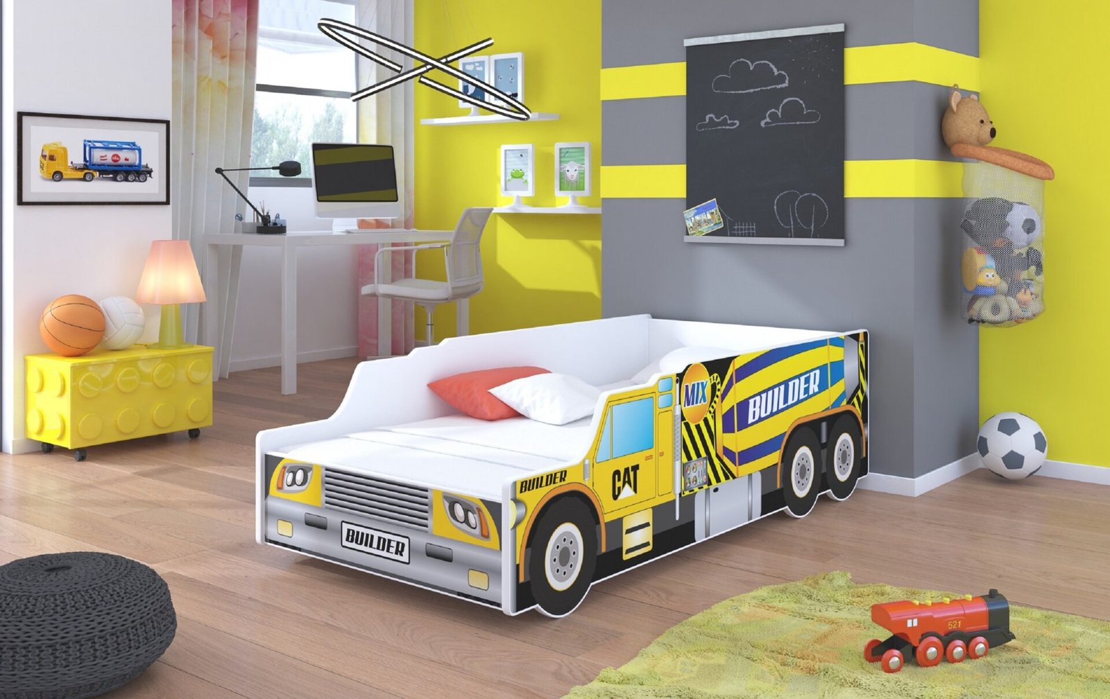 Bed with mattress BUILDER 140x70 ADRK - Image 2