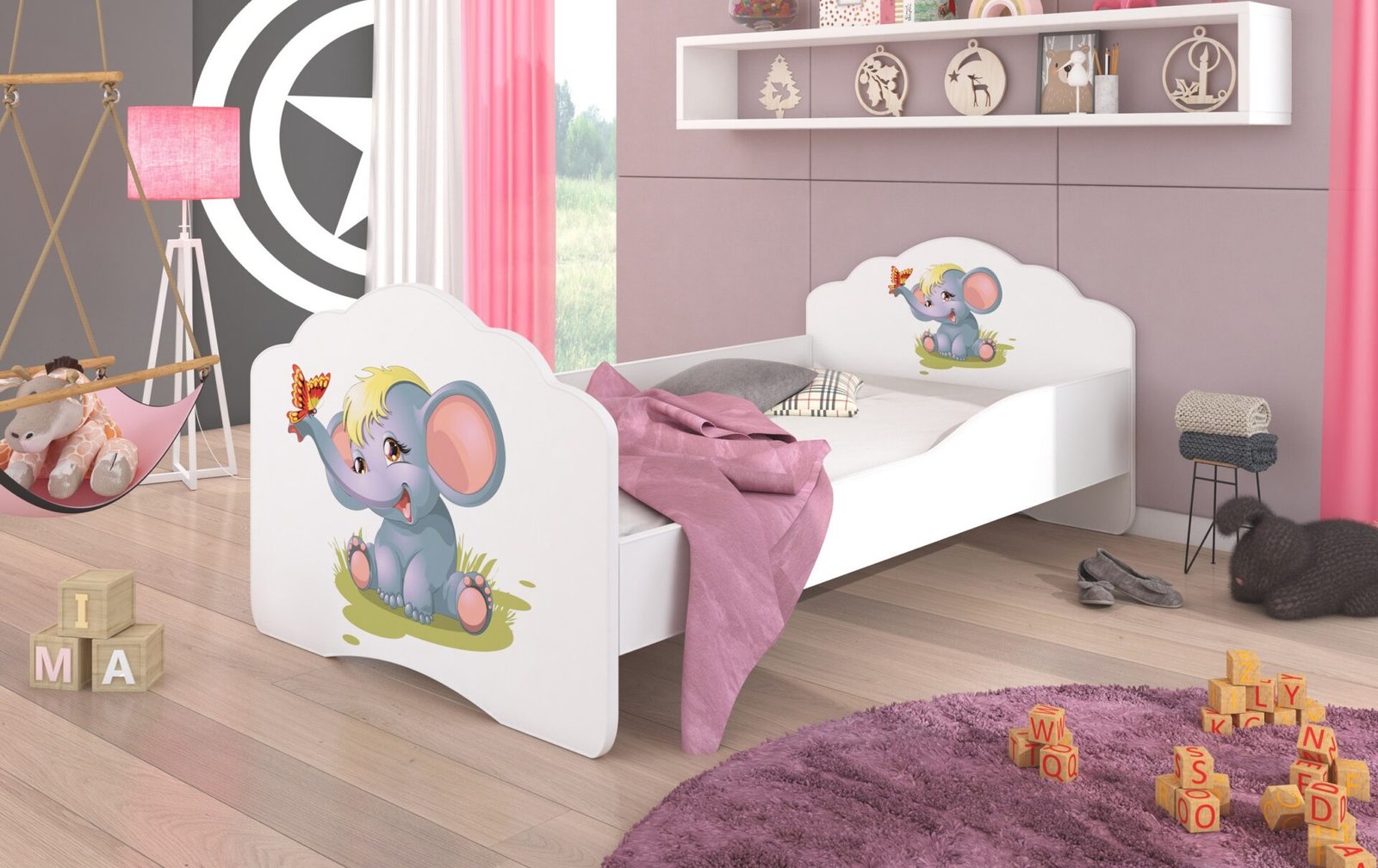 Bed with mattress CASIMO ELEPHANT 140x70 white ADRK - Image 2