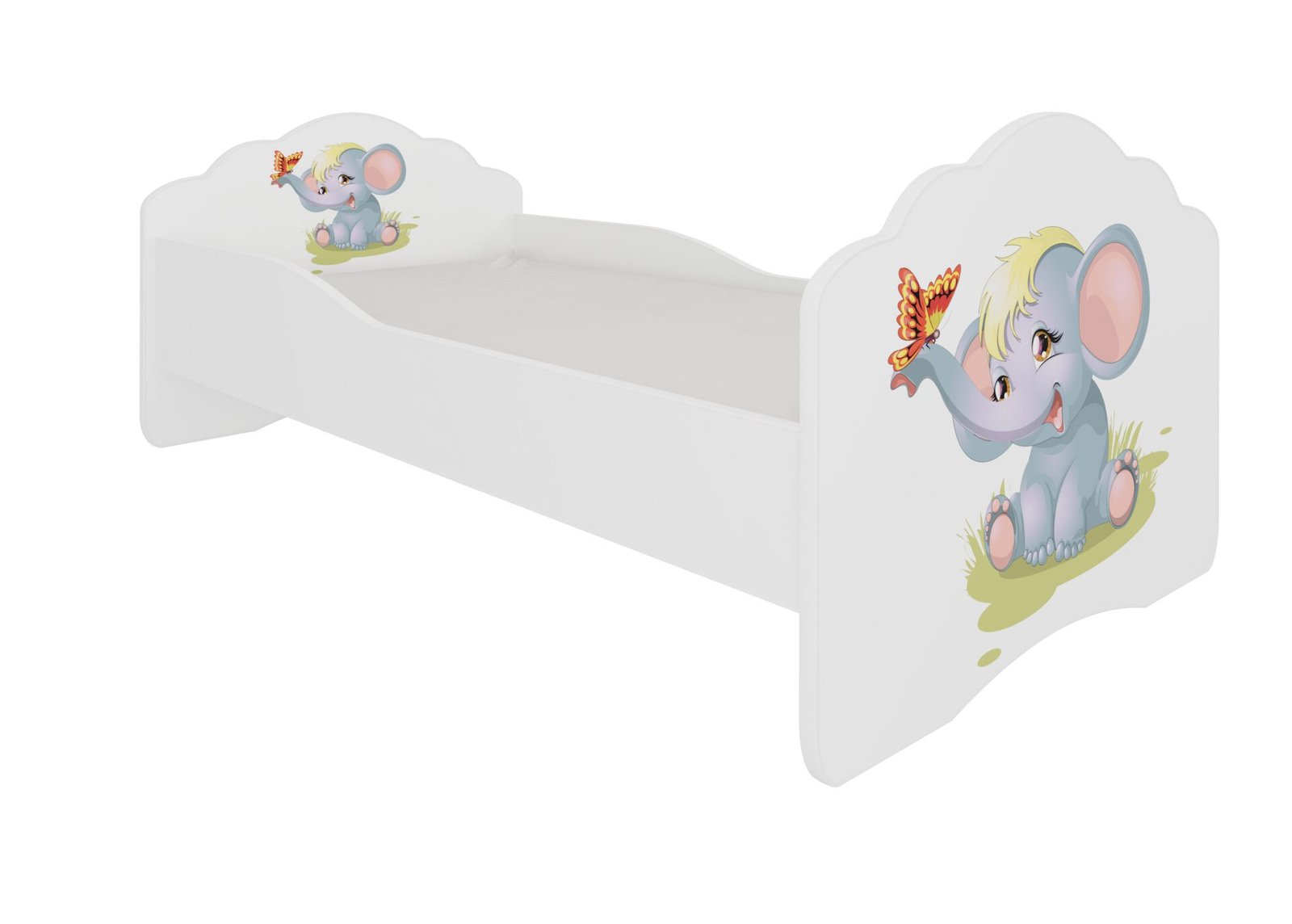 Bed with mattress CASIMO ELEPHANT 140x70 white ADRK