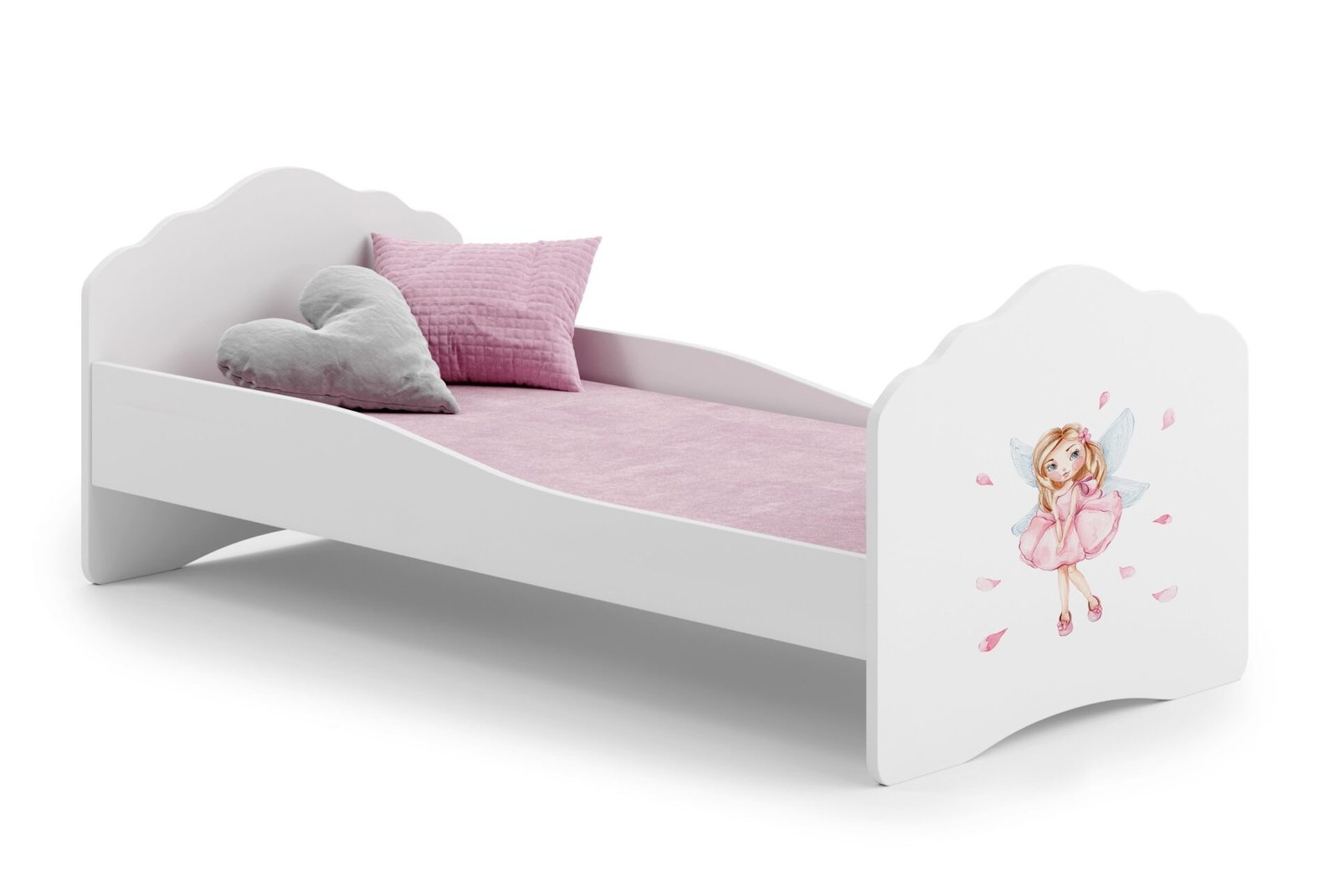 Bed with mattress CASIMO GIRL WITH WINGS 160x80 White ADRK