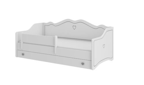 EMKA gray 160×80 white/gray ADRK bed with mattress