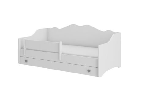 Bed with mattress EMKA Grey, White 160×80 White ADRK