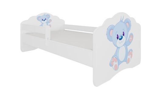 Bed with mattress and cornice CASIMO BLUE BEAR 140×70 white ADRK
