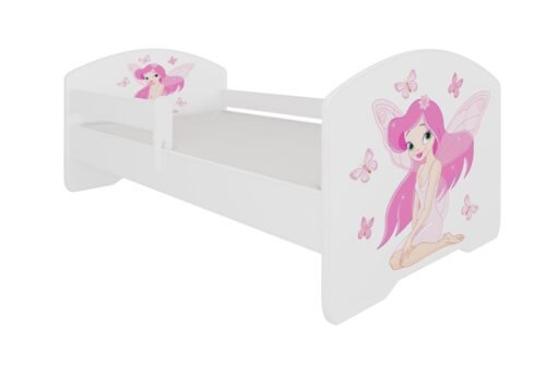 Bed with mattress and cornice PEPE GIRL WITH WINGS 140×70 white ADRK