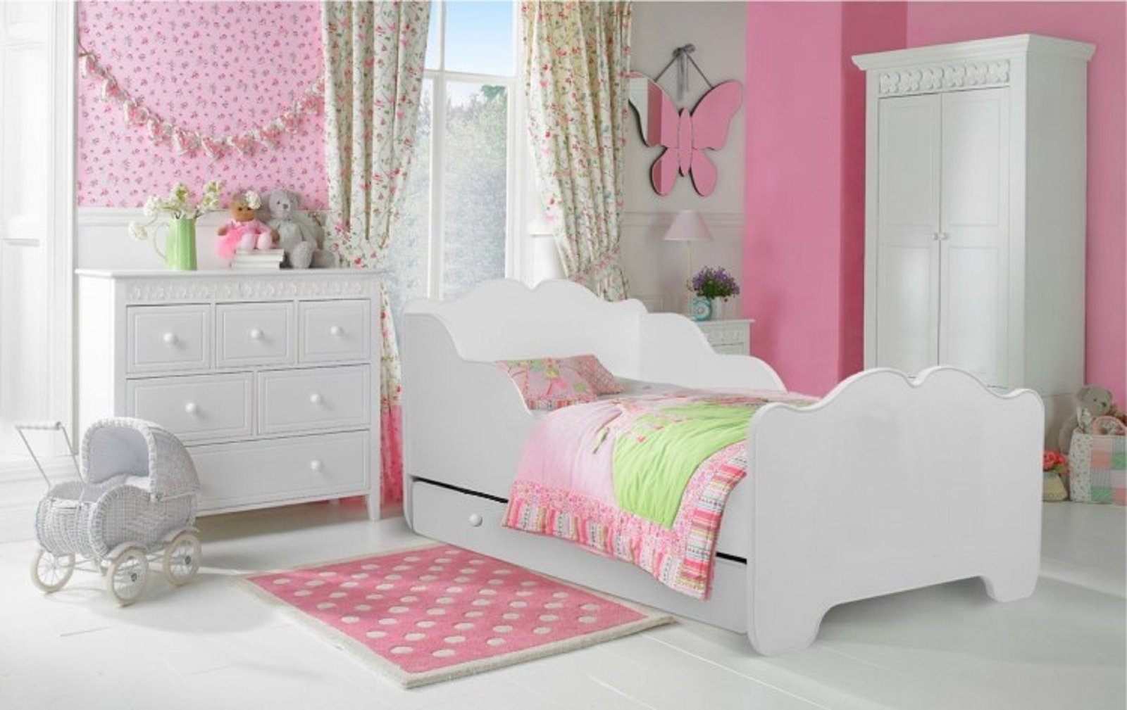 Bed with mattress and drawer CASIMO 140x70 white ADRK - Image 2