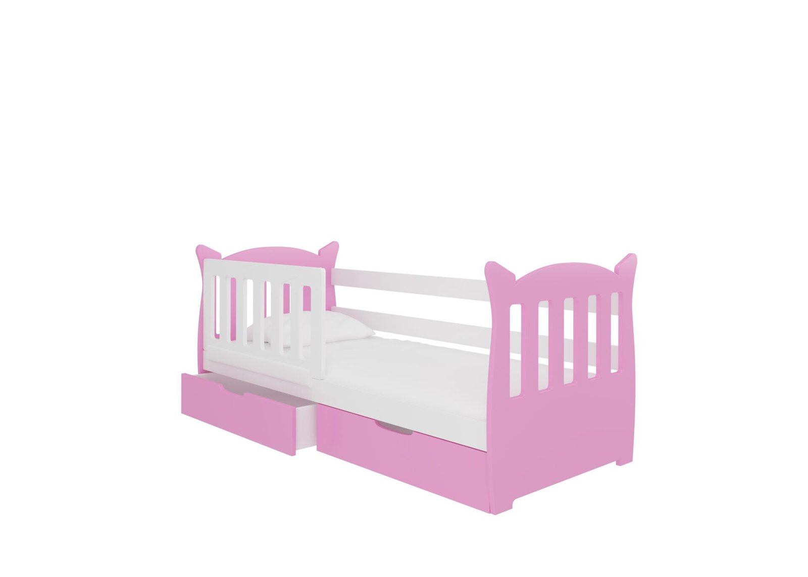 Bed with mattress LENA white/pine ADRK