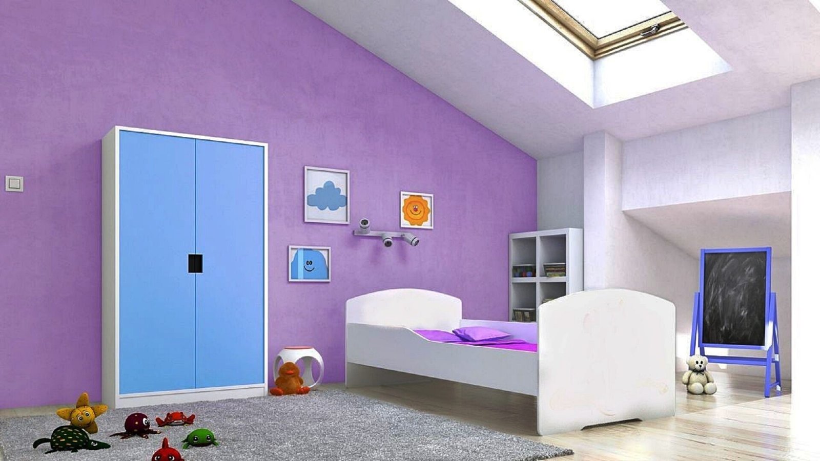 PEPE bed with mattress 140x70 white ADRK - Image 2