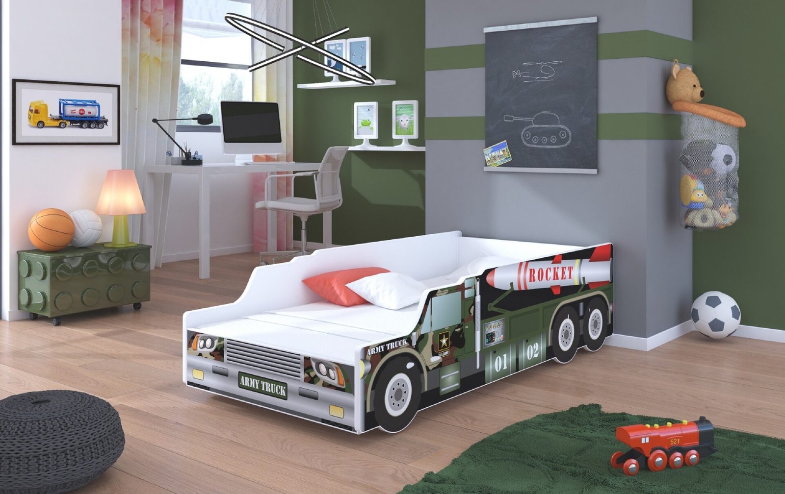 Bed with mattress ROCKET 160x80 ADRK - Image 2
