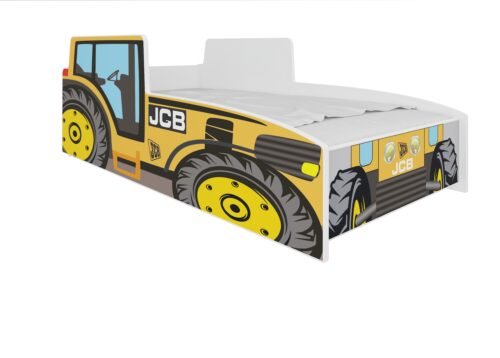 TRACTOR YELLOW 140×70 mattress-bed, yellow, ADRK