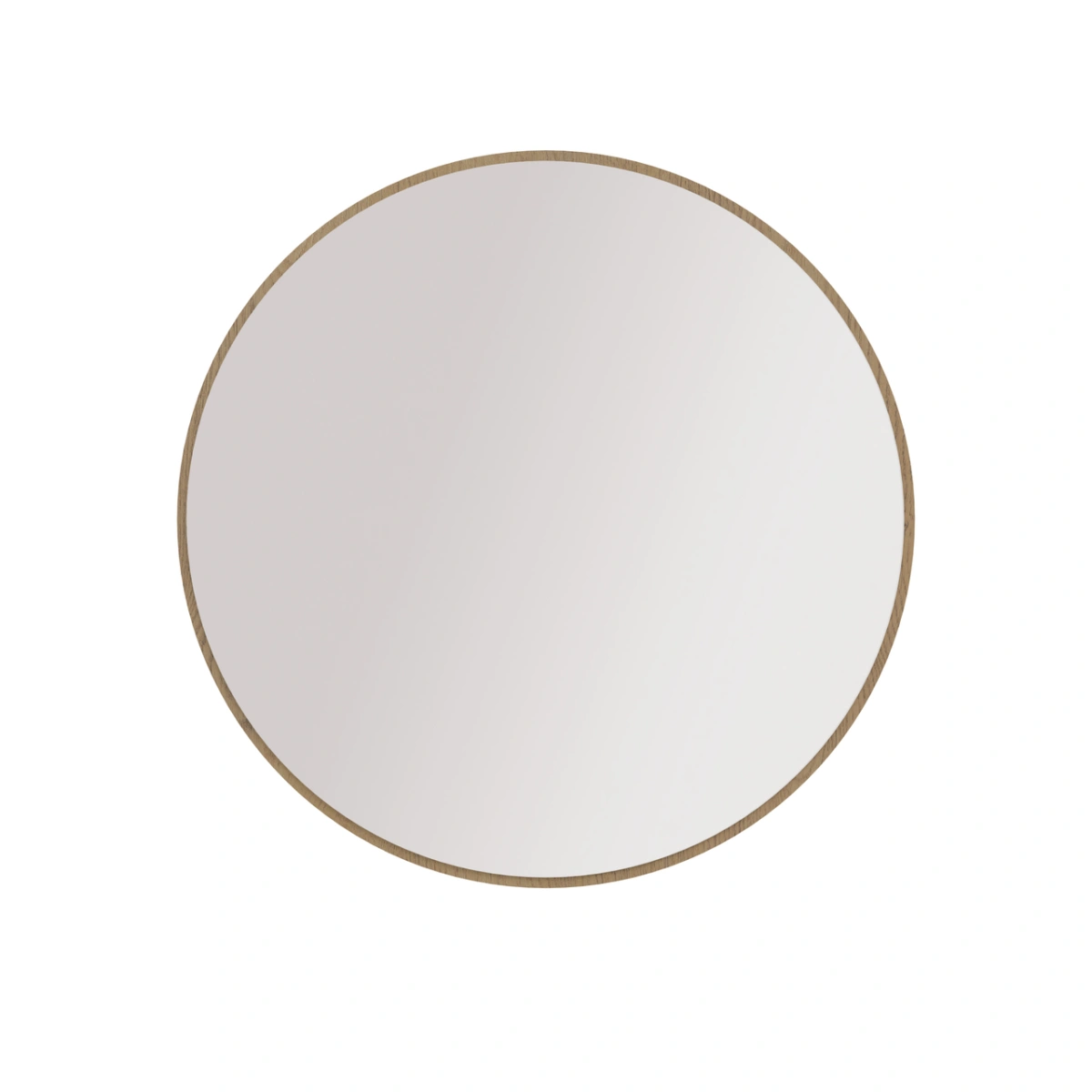 Round mirror 701 Oval cremona oak