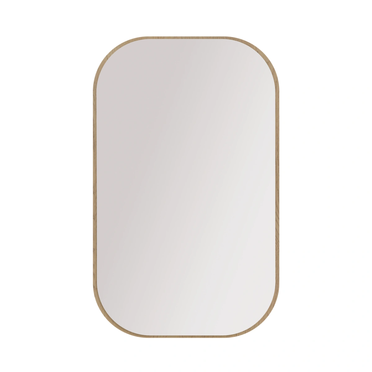 Rectangular mirror 702 Oval cremona oak