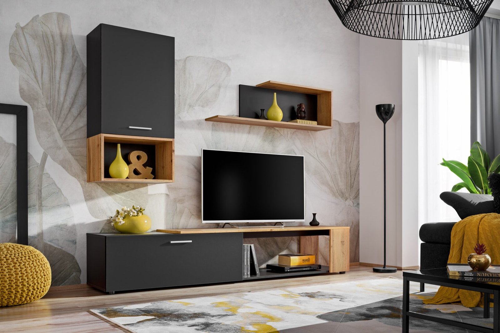 Maze II wall cabinet, black ASM