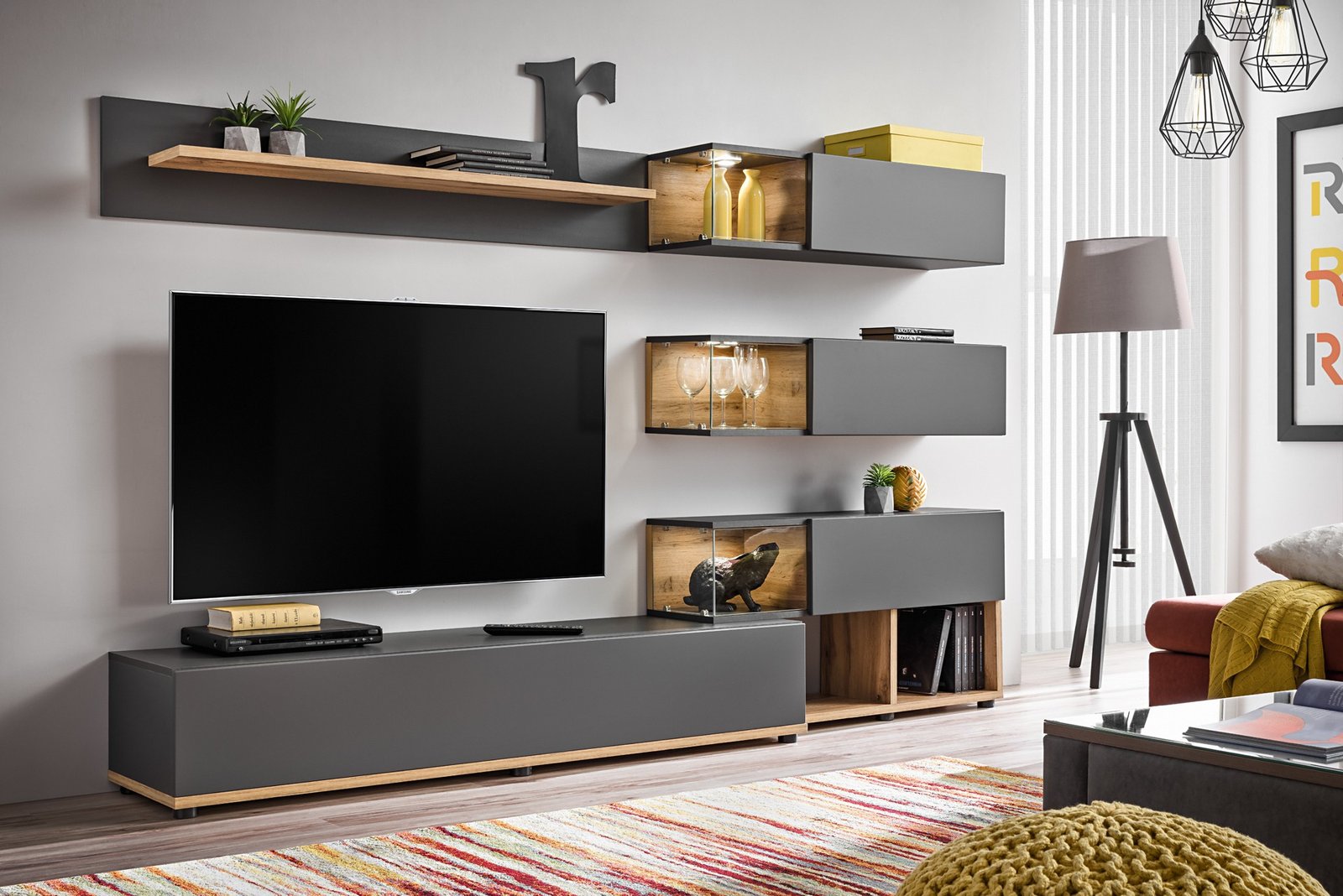 SILK anthracite wall cabinet ASM