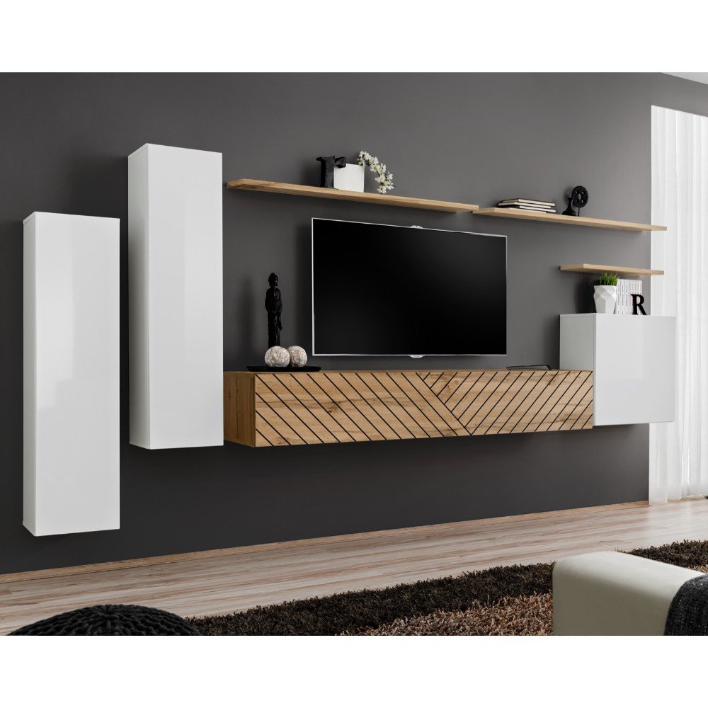 SWITCH and ASM laminated TV cabinet